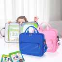Briefcases Compatible with Leapfrog LeapStart 3D Interactive Learning System, Messenger Shoulder Bag for Kids Laptop or Tablet (Purple)