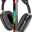 Headphone Stand, Headset Stand, LED Multi-Color Light, 2 in 1, Headset Holder, Gaming Accessories, Tabletop Setup (White)