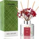 Rose Reed Diffuser Set - 3.38 FL OZ (100ml) Essential Oil with 6 Reed Sticks | Home & Bathroom Decor