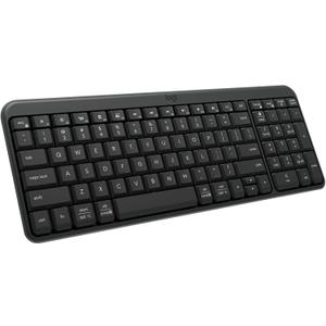 Logitech K250 Bluetooth Keyboard with Numpad, Easy Connectivity, Compact Wireless Keyboard Made with Recycled Plastic, Spill-Resistant, Comfortable Keys - Windows/MacOS - Graphite