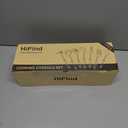 HIFIND Stainless Steel Cooking Utensils 7PCS Kitchen Utensils Set, Heat Resistant Handle Utensils Set Included Ladle, Meat Fork, Slotted Spatula, Pasta Fork, Masher, Solid Spoon, Skimmer Spoon