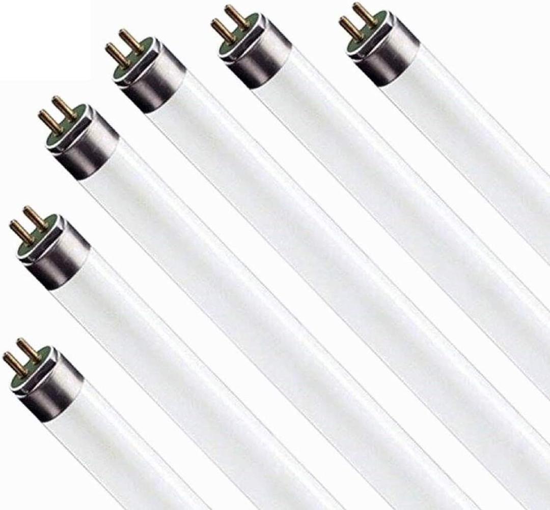 Circle (6 Pack F17T8/841 17W 24 Inch T8 Fluorescent Tube Light Bulb, 4100K Cool White, Medium Bi-Pin (G13) Base, 17 Watt T8 Light Bulbs (6 Count (Pack of 1))