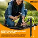 1/2-Inch Irrigation Tubing Hold-Down Anchor Stakes, 1 x 6-Inch, 32-Pack for Garden Ground Securing Hoses