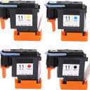 4 Pcs Printer Printhead, Magenta Black Cyan Yellow Print Replacement for Designjet 100 110 111 500 510 800 813 850