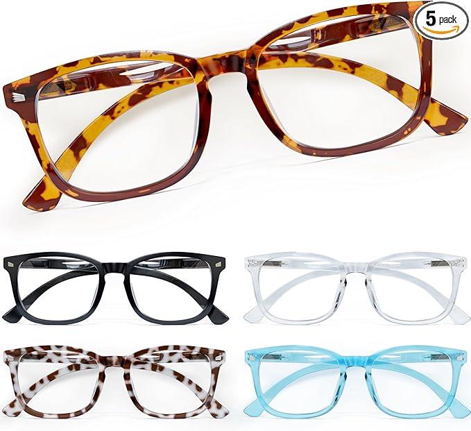 CCVOO Reading Glasses for Women/Men, Eyeglasses, Blue Light Readers for Women/Men, Computer Eye Glasses, Cheaters +2.0
