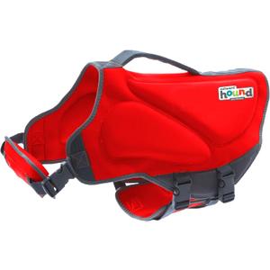 Outward Hound Dawson Swim Dog Life Jacket, High-Performance Neoprene Dog Life Vest for Swimming, Boating, and Water Safety, Small, Red (Small (Chest Girth: 16"-20"))