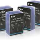 200ct Semi Rigid Card Holders - Card Sleeves for Trading Card with 1/2" Lip Sleeves Fit Standard Grading Cards Baseball Cards for Graded Card Submittions