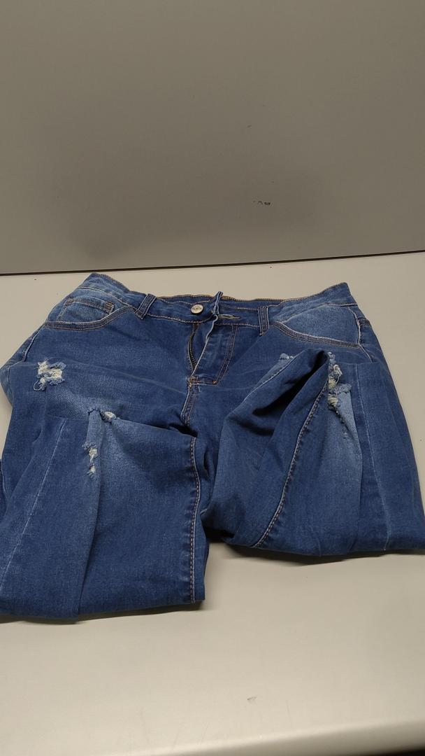 KUNMI Women's High Waisted Bell Bottom Bootcut Jeans Flare Wide Leg Stretch Trendy Jeans Size 8