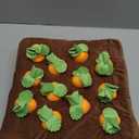 IVVIQQ Interactive Dog Toys，Squeak Carrot Snuffle Mat for Dogs Plush Puzzle Toys 2 in 1 NonSlip Nosework Feed Games for Pet Stress Relief with 12 Carrots…