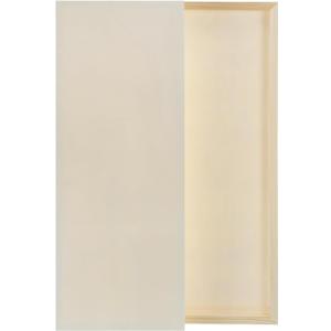 MECCANIXITY 2 Pack Wood Canvas Boards, 8x20 Inch Art Canvases Square Unfinished Wood Panel for Painting, Crafts, DIY Projects, Pouring Art