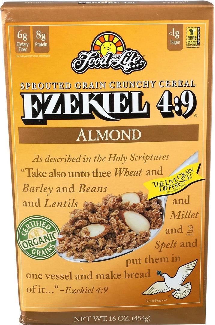 3 x FOOD FOR LIFE Organic Almond Cereal, 16 OZ (EXP 07/31/27)