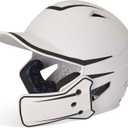 Champro HX Legend Plus Batting Helmet (Medium, White, Black)