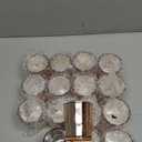 Party Decorations 16pcs, Mercury Glass Gold Votive Candle Holders Set for Wedding, Bridal and Baby Shower