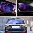 Moukeren 6 Pieces Car Windshield Sunshade Cover Set Car Window Sun Shades UV Rays Sun Visor Protector Auto Windshield Sunshades Cover for Van SUV Truck (Galaxy)