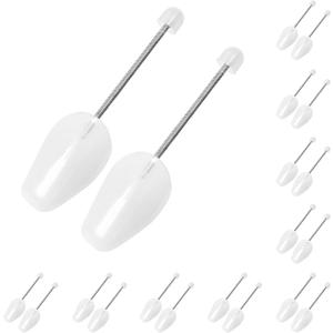 10 Pairs Plastic Shoe Trees for Men (White)