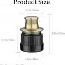 Recessed Drawer Pulls Tatami Handle Invisible Knobs for Furniture and Cabinet (4PCS Blue Bronze with Hole Puncher)