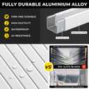 UNISHADES No Drill Blinds for Windows 1" Aluminum Cordless Mini Blinds L-Shaped Slat 100% Privacy, for Window Size 31" W 48" H - White