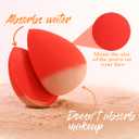 2 x BEAKEY Makeup Sponge Set 5 Pack Micro Porous Low Absorption Soft Latex Free Foundation Beauty Sponges & Blenders for Powder Cream