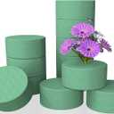 Flower Foam Block Round DIY Flower Arrangement Kit Wet Flower Foam 3 Inch 20 Pcs for Artificial Flowers, Wedding Aisle Flowers, Party Decoration