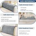 OstepDecor Washable Couch Cover for Dogs, Thick Pet Friendly Sofa Covers, Soft Couch Protector, Paw Cart Sofa Slipcovers, Cushion Protector for Leather, Sectional, Loveseat (27.6" x 27.6", Blue Grey)