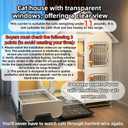 Indoor Cat Cage with Litter Box,Complimentary Cat Bed, Bowl,Teaser Wand，Cat House Large cat Villa Playpen Outdoor, Large Cat Enclosure, Small Animal Dog Kennel (41.8" Lx18.1 Wx41.8 H)
