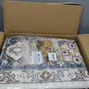 9x12 Washable Area Rug for Living Room, Vintage Pattern