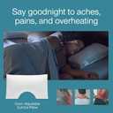 Coop Home Goods Cool+ Cut-Out Adjustable Pillow Queen with Cooling Gel & Shoulder Cut-Out for Head Support, Side Sleeper Pillow, Neck Support for Sleeping, CertiPUR-US/GREENGUARD Gold