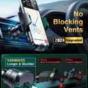 VANMASS [True Military-Grade] Car Phone Holder [Strongest Suction & Clip] Cell Phone Mount for Dashboard Windshield Vent Truck Accessories Cradle Dash Stand for iPhone 15 14 13 12 Android,Green