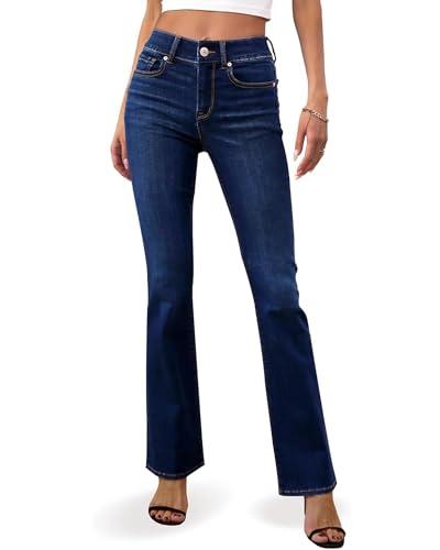 OFLUCK Bell Bottom Jeans for Women Stretchy High Waisted Trendy Flare Jeans Curvy Denim Pants S-6 OFLUCK Bell Bottom Jeans for Women Stretchy High Waisted Trendy Flare Jeans Curvy Denim Pants S-6