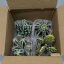 Airbirhom 4Pcs Realistic Faux Cactus Set, Lifelike Resin Mini Cacti in Pots - No-Care Artificial Plants for Home Office Desk Decor, Shelf, Party - Durable, Easy Clean, for Plant Lovers