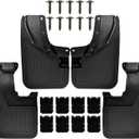 XUKEY 4PCS Mud Flaps Splash Guard for Ford Bronco 2021 2022 2023 2024 2025 Mudguards Mudflaps Fender Tire Protector Rear Front Car Accessories Replacement(Off-Road Version)