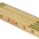 Crescent Lufkin Wood Rule, 6' Brass Ext, Black , Brown - X46SLN
