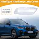 Headlight Lens Cover No.63117166817 Car Front Left Headlight Headlamp Lense Clear Lens Cover for BMW X5 2004-2006 PC Clear