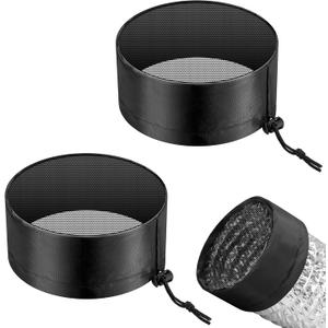 VIVOSUN 2-Pcs. Grow Tent Vent Cover, 4"/6"/8" Duct Filter Vent Cover with Elastic Band and Fixed Buckle for Plant Grow Tent Vent