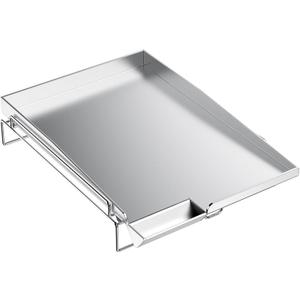 Skyflame Universal Stainless Steel Griddle, Flat Top Gas Grill Griddle Pan with Removable Rack and Raised Lip Edges, Fit for Most Gas Grill with Side Burner and Other Grills, Size 14.5" x 10"