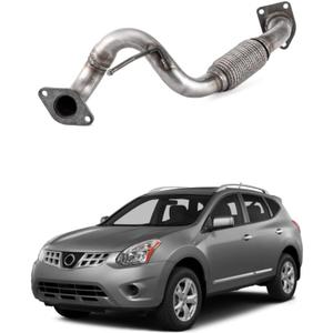 Exhaust Front Flex Pipe Exhaust Muffler Pipe compatible with 2008-2013 Nissan Rogue; 2014-2015 Nissan Rogue Select 53826