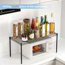 1-Tier Wire Shelf Rack,30" Wx14 Dx17 H,Single Metal Shelves Rack