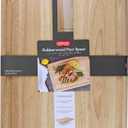 Dexas Rubberwood Pour Spout Cutting Board 21" x 15" x 1" | Juice Groove, Easy-Pour Corner, Heavy-Duty Wood Board for Carving & Chopping