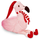Bearington Pluma The Festive Flamingo Stuffed Animal, Christmas Flamingo, 8.5 Inch Flamingo Christmas Decoration, Ideal Holiday Stuffed Animal Gift for Toddlers, Kids & Teens