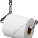 Toilet Paper Holder,Hand Forged Toilet Roll Holder with Hammer Pattern Surface,Wall Mount Paper Holder for Bathroom Decor (Silver)