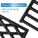 Utheer Cast Iron Cooking Grates for Pit boss Austin XL, Rancher XL, 1100pro Series, Traeger Pro Series 34, Traeger Texas Elite 34, Wood Pellet Smoker Grills Replacement Parts, 3 PCS