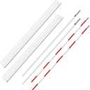 Shappy Volleyball Antenna Pole Set Volleyball Training Equipment Beach Sports Indoor Outdoor Accessories Fiberglass Collapsible Referee Antennae Poles with Sleeve