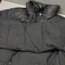 Men's Puffer Jacket Thickened Winter Coat Warm Stand Collar Color Block Zip Up Jacket Ski Bubble Coat Size L