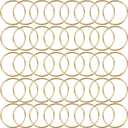 40Pcs Macrame Hoops Ring, BetterJonny 2 Inch Metal Craft Rings Hoops Gold Dream Catcher Rings Wreath Hoop Rings for Home Decorations DIY Crafts and Wall Hanging Crafts