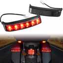 LED Saddlebag Lights for Harley Touring, Smoked Saddlebag Run Brake Turn Signal Tail Lights for Harley Street Electra Road Glide Road King Ultra Limited Touring 2014-2023 Accessories (2PCS)