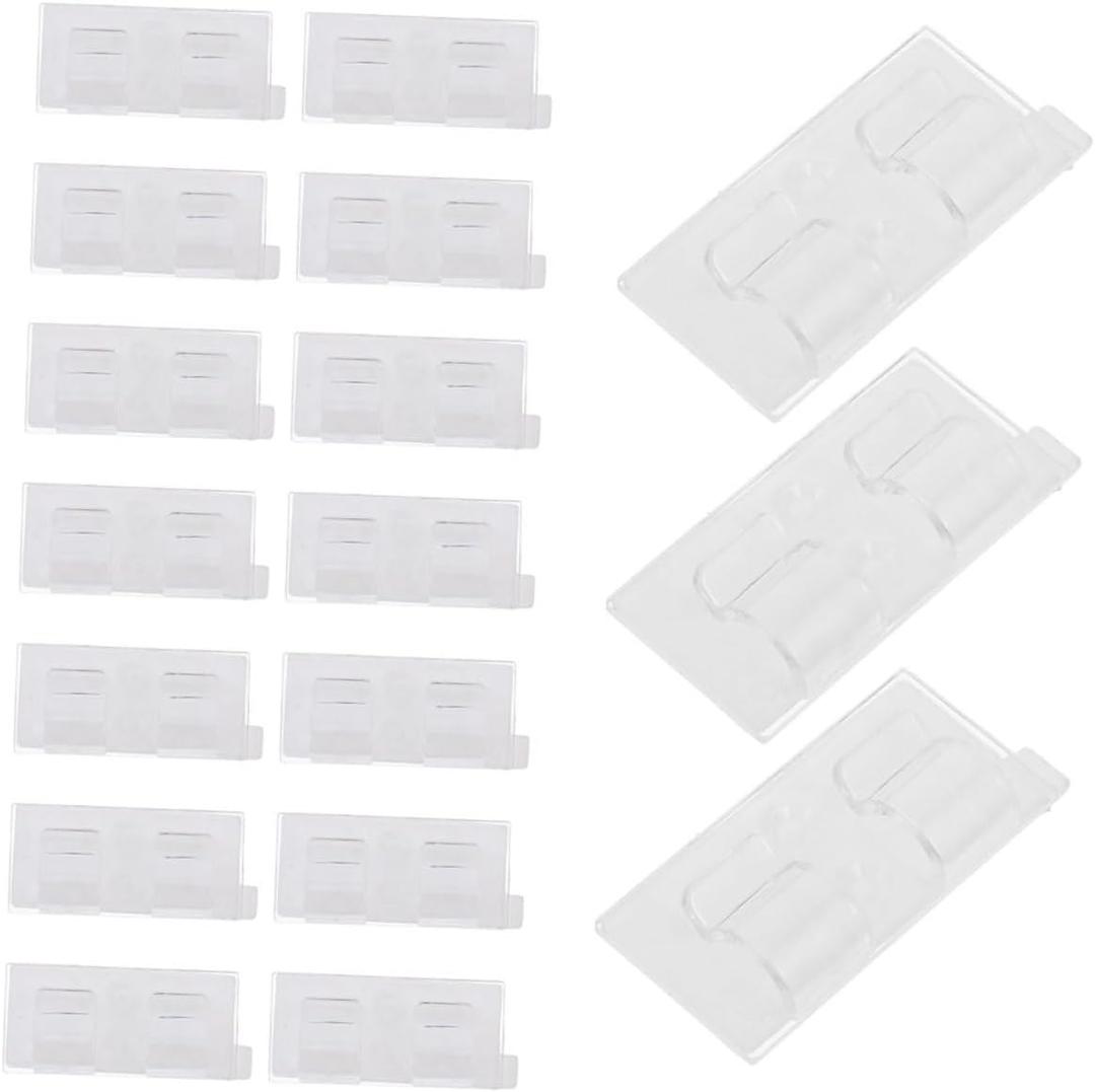 Mikikit 30pcs Holiday Lights Outdoor Clips Outdoor String Lights Sticky Cable Clips