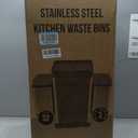 HOLDN’ STORAGE 32L Triple-Compartment Trash & Recycling Bin for Kitchen