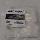 Archaeo Cotton Blend Button Tab Top Cafe Curtains, Valance, 54" x 14, Cream