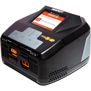 Spektrum S2200 G2 AC 2x200W Smart Charger, SPMXC2010, Black