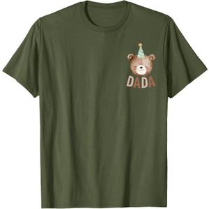 DADA Bear 1st Birthday Beary First Birthday Matching Family T-Shirt L Green